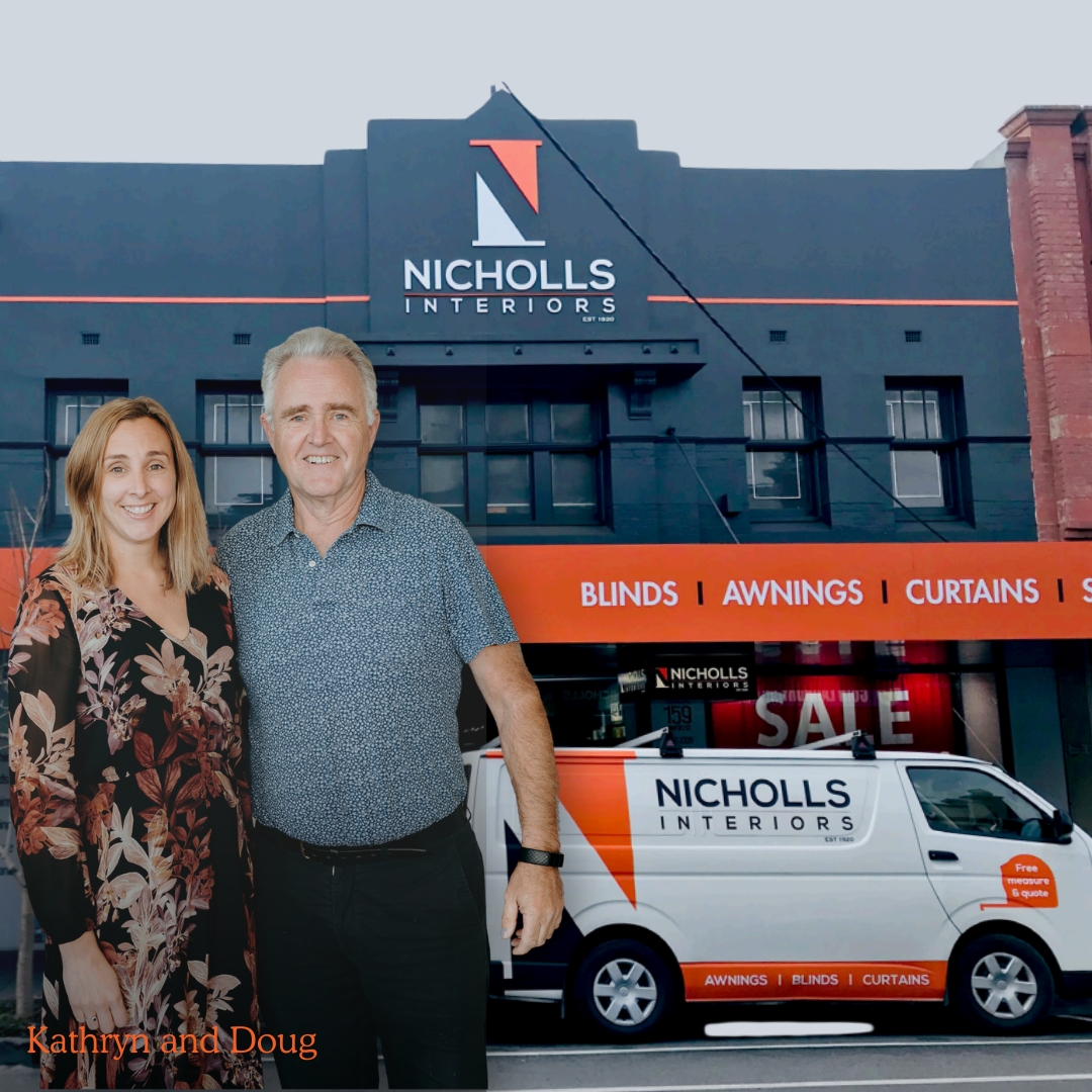Father and daughter Doug and Kathryn of Nicholls Interiors